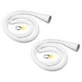 thumbnail image 1 of Universal Aire Acondicionado Drenaje Manguera Múltiple Tamaño Conector 20-30mm ID con Abrazadera para AC Unidades Lavadora Máquina Grifo, Blanco Paquete de 2, 1 of 5