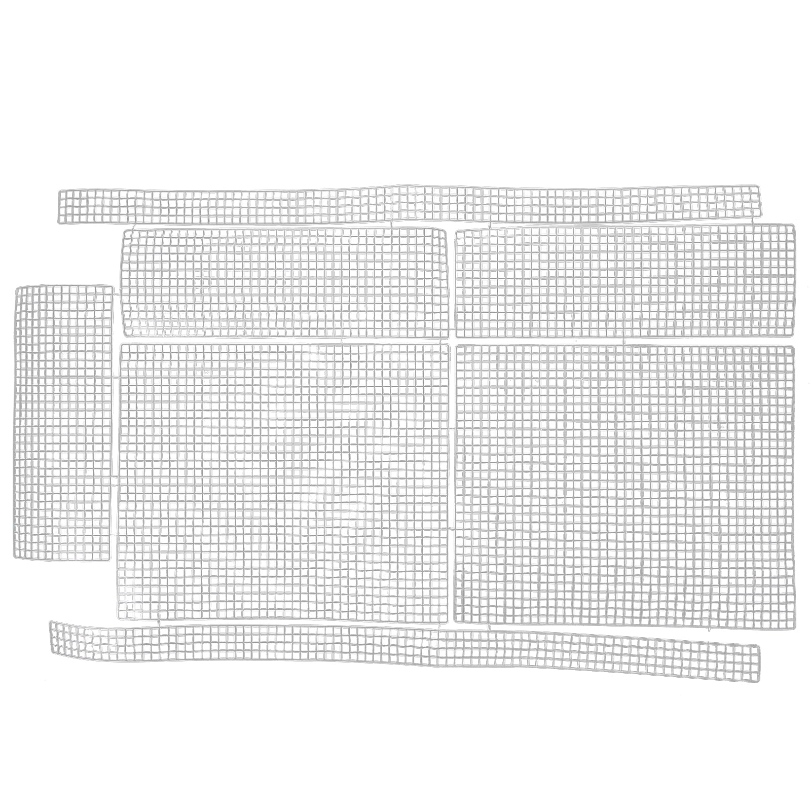 Sheets Plastic Canvas Mesh Diy Woven Crafts Needlepoint Round Clear