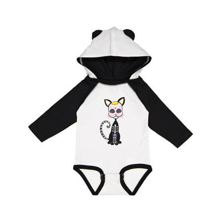 

Inktastic Dia De Los Muertos Cat Gift Baby Boy or Baby Girl Long Sleeve Bodysuit