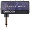 thumbnail image 1 of Mini Headphone Amplifier for Electric Guitar & Bass with Built-in Guitar Tuner, USB Audio Cable, and Adapter - Heavy Metal Compatible, Black Color (Built-in Battery for Tuner), 1 of 6