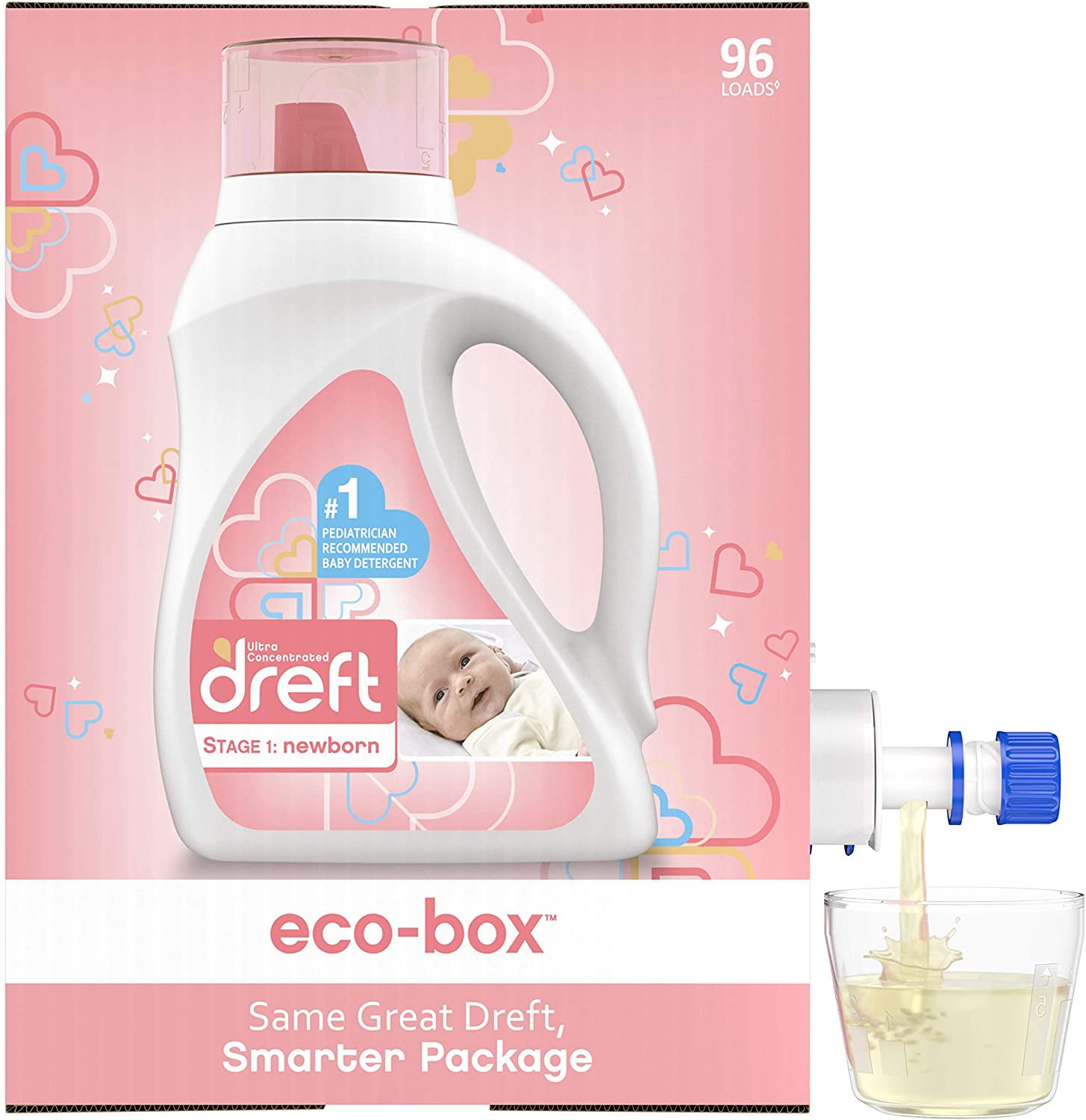 Dreft Stage 1 Newborn, Ultra Concentrated Liquid Laundry