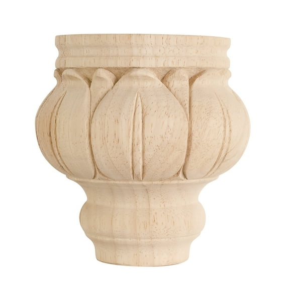 Hardware Resources LBF45MP Leaf Traditional Bun Foot