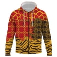 thumbnail image 1 of Sudadera con capucha y cremallera con estampado de leopardo abstracto, moda para hombre y mujer, sudaderas estilo pulóver, ropa de calle harajuku hip hop, ropa de gran tamaño para hombre, 1 of 6