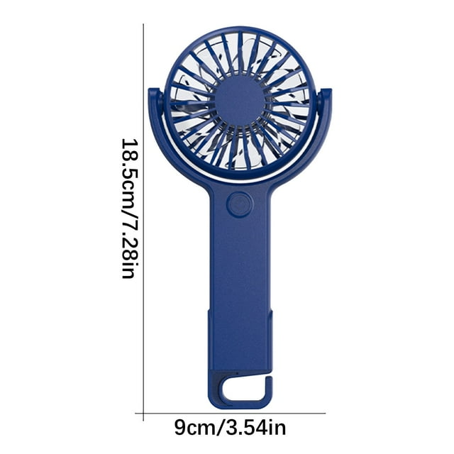 Lksixu Portable Fan Rotating Handheld Fan Hanging Buckle Desktop Five-speed Portable Hiking USB Rechargeable Mini Fan Small Cooling Fan for Indoor Outdoor Home Office