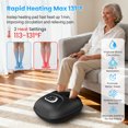 thumbnail image 4 of CuPiLo Shiatsu Foot Massager, Upgraded Full Feet Massager with Remote Control, 3 Heating, 3 Compression, 3 Deep Kneading & Timer for Plantar Fasciitis, Neuropathy, Gifts for Women Men, Fits Up to 14, 4 of 6