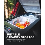 ICECO APL55 Dual Zone Portable Refrigerator Freezer Bluetooth Controlled, 55 Liter 12v Freezer with SECOP Compressor
