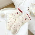 thumbnail image 2 of Women's Cute Crew Socks, Casual Athletic Bowknot Cherry Calf Novelty Socks, 2 of 14