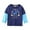 R/1691Navy, variant on Boys Graphic Print Sleeve T-Shirt Casual Two Tone Layered Tops For Toddler Kids Comfortable Everyday Wear O-Neck Trendy Dailywear