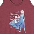 thumbnail image 3 of Disney Frozen 2 - It's So Much Fun Being A Sister Elsa - Women's Racerback Tank Top, 3 of 5