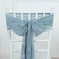 thumbnail image 3 of Balsa Circle 5 Dusty Blue Gauze Cheesecloth Cotton Chair Sashes Wedding Party Events Reception Decorations Supplies, 3 of 7