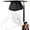 1pc Clear White Graduation Hat Headband, variant on PUNCHMAN Graduation Cap Headband Insert- Black 1 Pack Firm Anti-fall Hair Band,Graduation Hat Headband Holder for Secure Grad Cap And Hairstyle,Hat Accessories for Graduates,Students,Girls