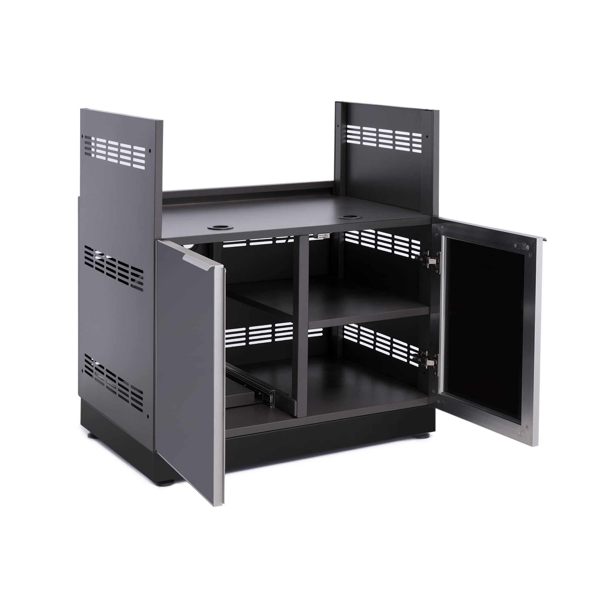 NewAge Products Outdoor Kitchen Aluminum 33 in. Insert Grill Cabinet Walmart