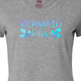 thumbnail image 4 of Inktastic Mermaid Vibes Text in Blues Women's T-Shirt, 4 of 5