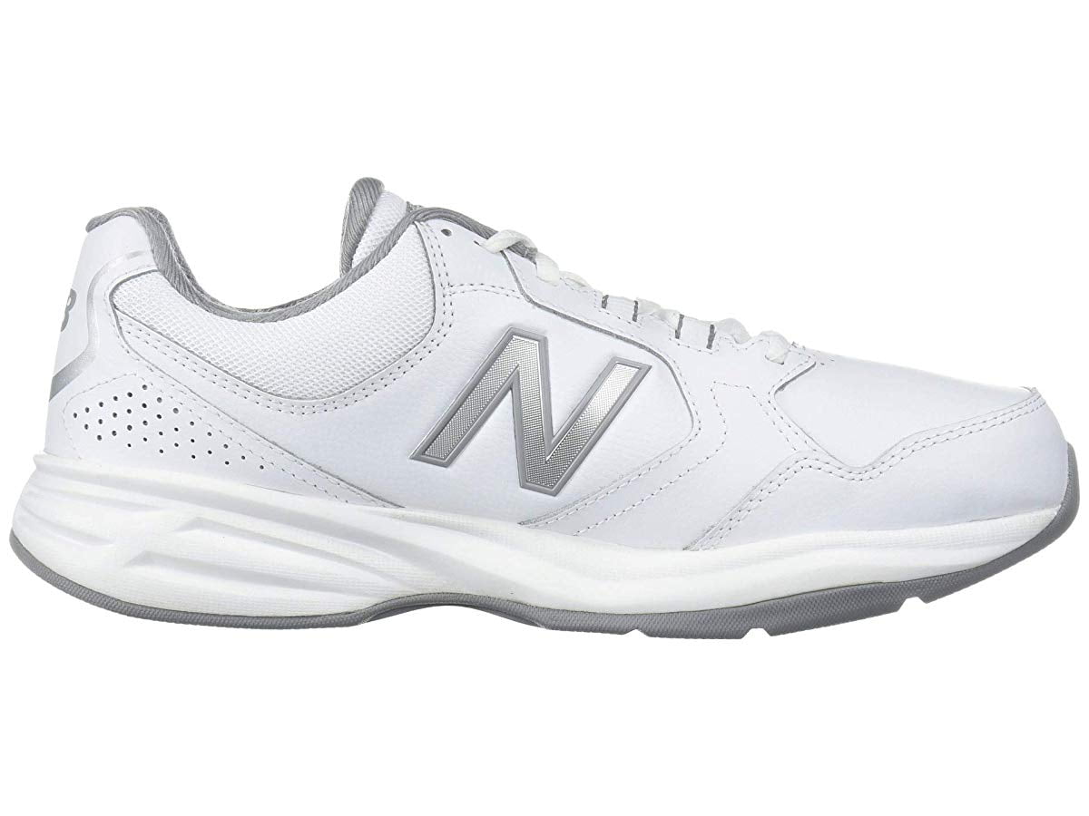 Men's New Balance 411v1 Walking Sneaker White/Silver Mink 16 2E ...