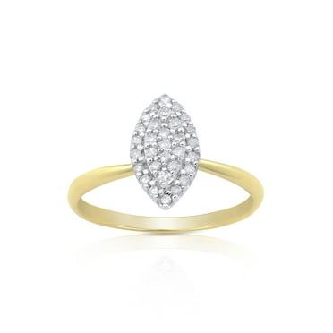 Forever Bride Solitaire Ring with 0.18 Carat T.W. Diamond in 10K Yellow Gold For Women