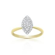 UNBRAND Forever Bride Solitaire Ring with 0.18 Carat T.W. Diamond in 10K Yellow Gold For Women