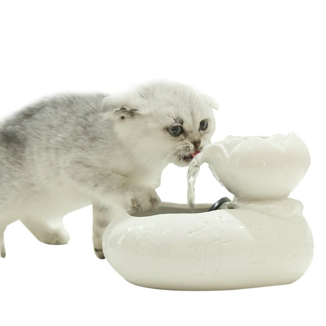 Pet Fountain Creative Automatic Ceramic Cat Water Fountain Pet Drinking Fountain