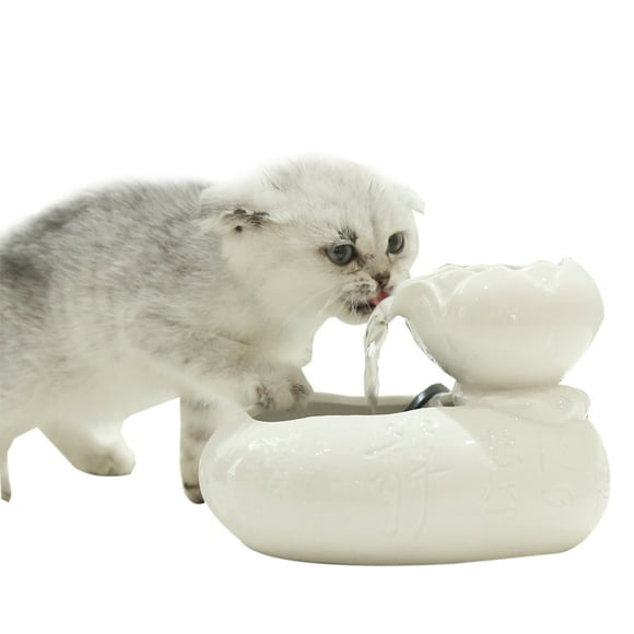 Pet Fountain Creative Automatic Ceramic Cat Water Fountain Pet Drinking Fountain