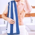 thumbnail image 5 of Utopia Towels, 35 by 70 Inches Beach Towel, 100% Ring-Spun Cotton Jumbo Bath Sheet, 600 GSM Highly Absorbent, Super Soft & Quick-Dry Towel, Blue, Beige, 5 of 8