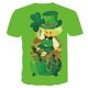 thumbnail image 3 of Blusa informal de manga corta con cuello redondo y estampado del día de San Patricio para hombre Pompotops oipoqjl5720, 3 of 3