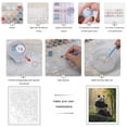 thumbnail image 3 of Paint by Numbers Kit for Adults, Panda Forest Serenity Paint by Numbers, Easy Paint by Numbers Kit for Adults Beginner, DIY Adult Paint by Number Kits on Canvas, 12x16in Home Decor, 3 of 7