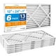 thumbnail image 1 of LotFancy Filtros de Aire 12x24x1, Filtros de Aire para Horno HVAC AC Plisados MERV 13, Paquete de 6, 1 of 8
