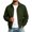Army Green, variant on longantii Mens Waterproof Jackets Comfy Water Resistant Collared Rain Coat Long Sleeve Zip Up Coat Loose Fit Spring Fall Cycling Clothing Green 2XL