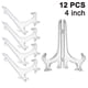 thumbnail image 1 of Sunrain 12 piezas caballetes de plástico estantes para platos, estantes para platos, platos plegables, soportes de exhibición compatibles con The kaili Sencillez, 1 of 5
