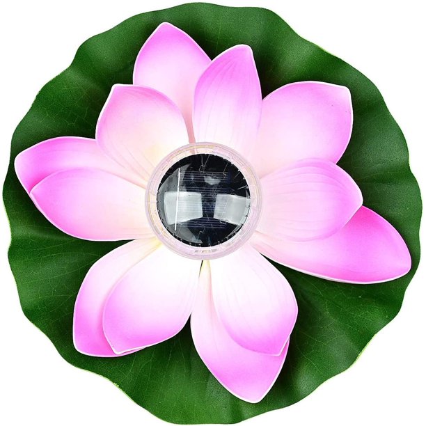 Farol solar de loto para exteriores, luces flotantes para piscina, luces solares RGB LED de flor de loto, lámpara flotante impermeable para estanque/jardín/piscina/fuente/acuario (rosa) esquí esquí Gafas de esquí