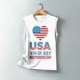 thumbnail image 5 of VerPetridure American Flag Tank Top Women 4th of July Tanks Tops for Womens USA Flag Patriotic Shirts Vest Sleeveless Tee, 5 of 5