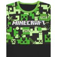 thumbnail image 4 of Minecraft Pyjama Deux Pièces à Manches Courtes et Jambes Longues Vert pour Garçons, 4 of 7