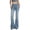 Light Blue, variant on Women's Pants with Pockets,Women's High Waisted Jeans Wide Leg Button Fly Bell Bottoms Flared Solid Color Denim Pants