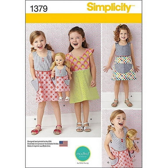 Simplicity Childs' Size 3-8 Dresses Pattern, 1 Each