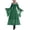 Green, variant on Halloween Women's Gothic Off-Shoulder Maxi Dress, Lace-Up Corset Bodice with Sheer Bell Sleeves for Cosplay (1 PC Dress) Green XL