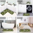 thumbnail image 4 of 2-Piece Kitchen Rugs Set Non-Slip Mats Carpet Floor for Kitchen, Bathroom (19.7"x27.6" & 19.7"x47.2") Green Dandelions Pattern, 4 of 7
