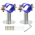 thumbnail image 1 of Unique Bargains 2Pack Pipe Supports Adjustable Pipe Bracket Clamp Pipe Strap for 38-40mm Pipe, 1 of 4