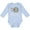 AE-Light Blue, variant on Inktastic Half Birthday Cute Elephant Girls Long Sleeve Baby Bodysuit