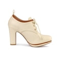 thumbnail image 3 of BLISSFUL STEP Women's Round Toe Platform Block High Heel Ankle Boots, 3 of 7