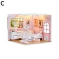 thumbnail image 1 of 3D Building Model Kit My Small Scene Miniature Wooden Toy Model With Miniature Mini Cover Dust With, 1 of 8
