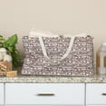 thumbnail image 3 of Household Essentials Tan Geometric Krush Container All-Purpose Utility Tote, 3 of 5