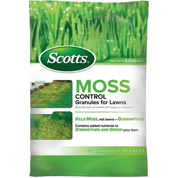 Scotts Moss Control Granules for Lawns, 5,000-sq ft, 18.37 Pound -  Walmart.com