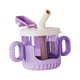 thumbnail image 4 of Vasos para bebés Sippy Cup de 10 oz/300 ml, portátiles, irrompibles, fáciles de limpiar, con pajita Violeta, 4 of 9