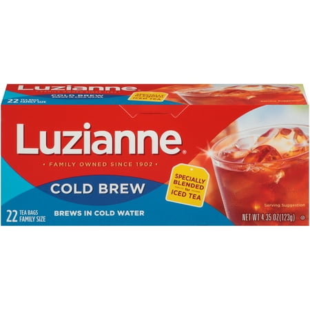 Luzianne, Cold Brew Iced Tea, Tea Bags, 22 ct.