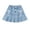 00-Blue445, variant on WOYY Girls Casual Denim Skirt Elastic Waist Bowknot Pleated Jean Skirt, Blue, Sizes 5-16