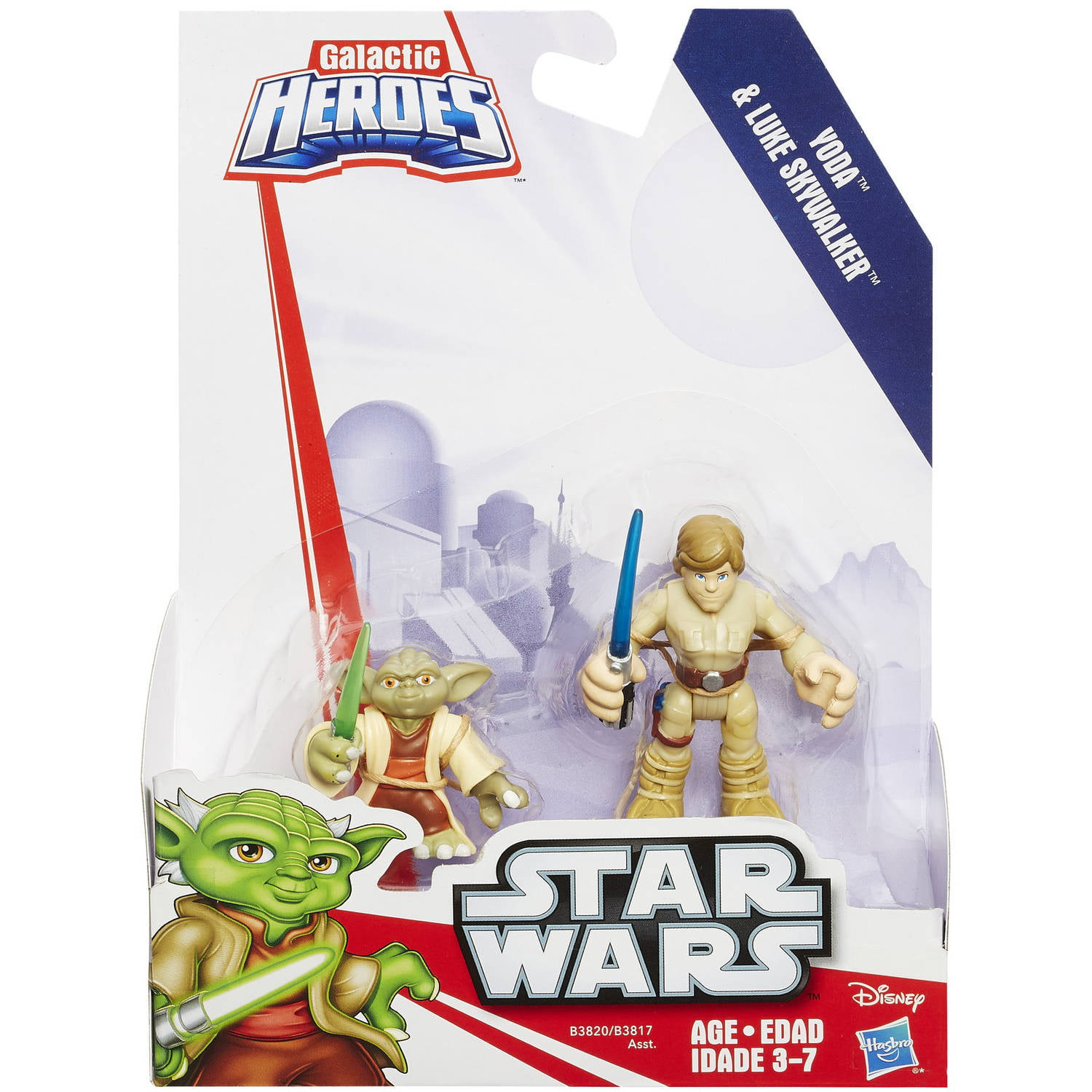 random 10x Playskool Star Wars Galactic Heroes Yoda Stormtrooper GREEDO figures 