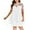 White, variant on Plus Size Lace Dresses for Women Lace Short Sleeve Crewneck Elegant Mini Dress Swing High Low Hem Sheer Layered Loose Sundress