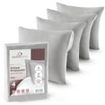 thumbnail image 4 of CIRCLESHOME Throw Pillow Protectors - 100% Cotton Breathable Pillowcases - 18 X 18 Square Pillowcases - Protects Pillows from Dirt, Dust and Debris (Square Pillow - 4 Pack- 18x18), 4 of 9