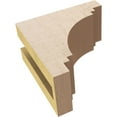 thumbnail image 6 of 3"W x 6"D x 6"H Classic Pescadero Rough Cedar Woodgrain TimberThane Corbel, Primed Tan, 6 of 6