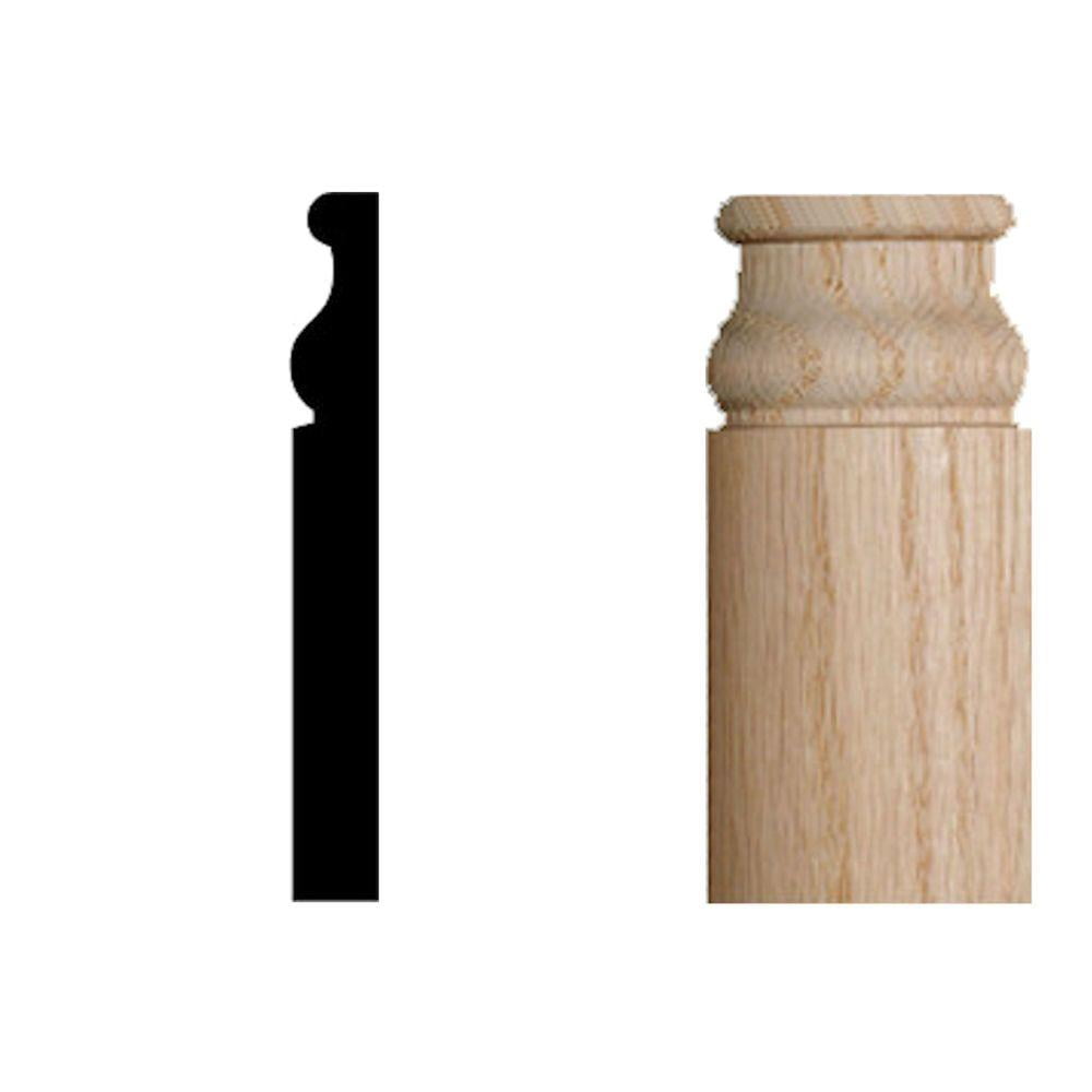 1 2 In X 1 2 In X 4 1 4 In Oak Radius Base Corner Block Moulding Walmart Com