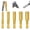 Gold, variant on 2-in-1 Hexagonal Shank Brazing Dry Drilling Specialized Hole Opener, High-Efficiency Diamond Core Drill Bit & Diamond Hole Saw for Porcelain Tile, Marble, Masonry Concrete Drill Bit